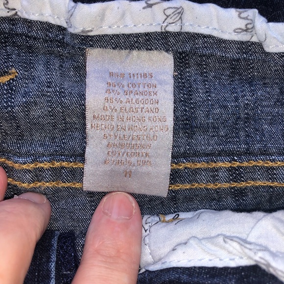 Baby phat ladies summer denim jean shorts size 11 - Picture 5 of 5